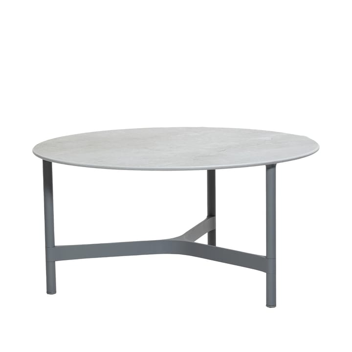 Mesa de centro Twist large Ø90 cm - Fossil grey-light grey - Cane-line