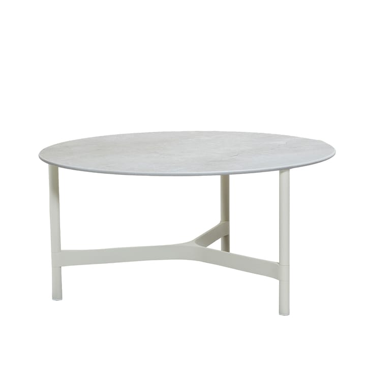 Mesa de centro Twist large Ø90 cm - Fossil grey-white - Cane-line