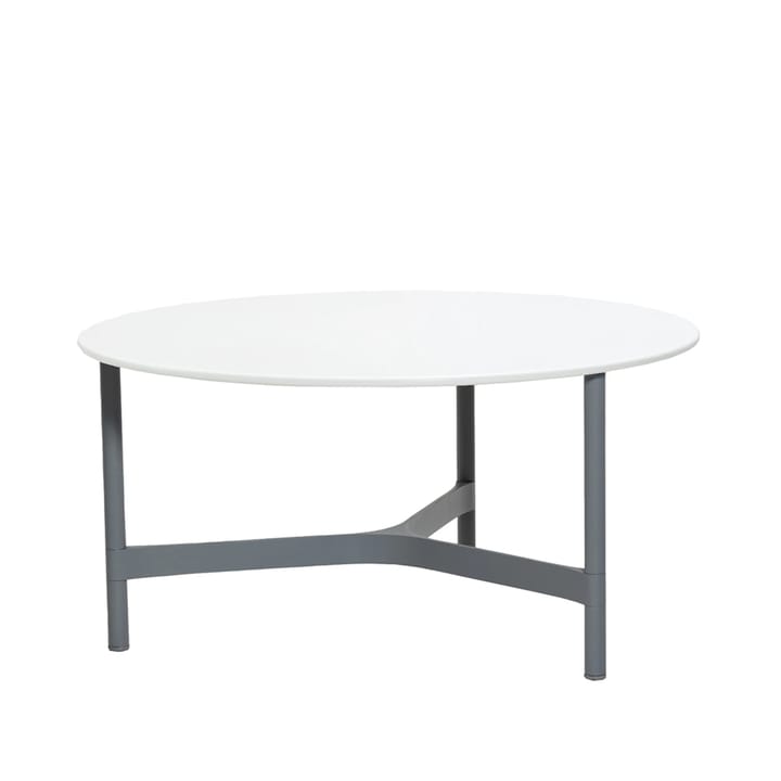 Mesa de centro Twist large Ø90 cm - White-light grey - Cane-line