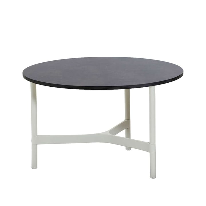 Mesa de centro Twist medium Ø70 cm - Dark grey-white - Cane-line