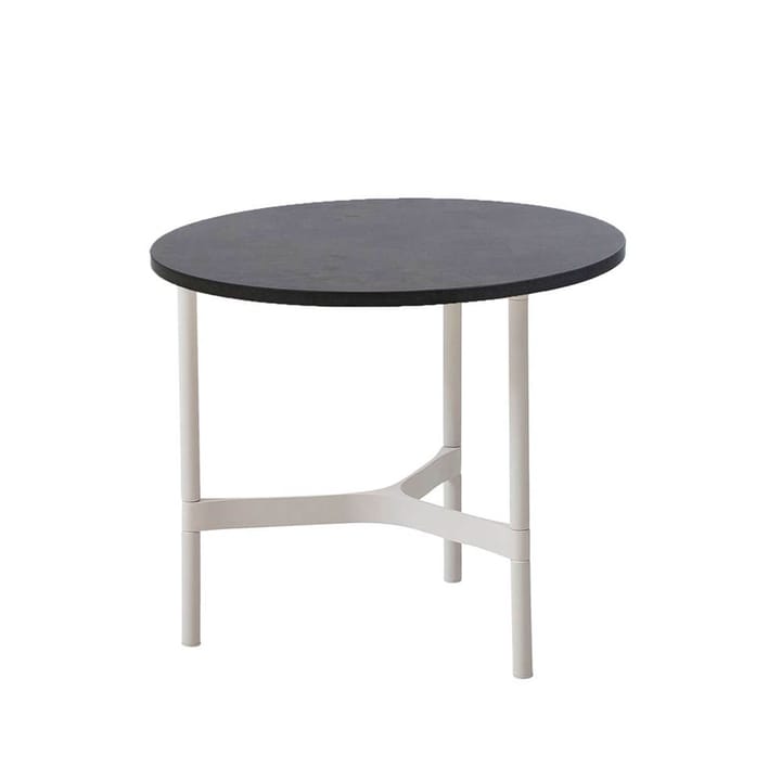 Mesa de centro Twist small Ø45 cm - Dark grey-white - Cane-line