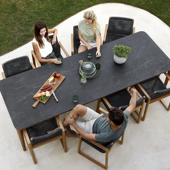 Mesa de comedor Aspect, Fossil black-teak 210 cm Cane-line