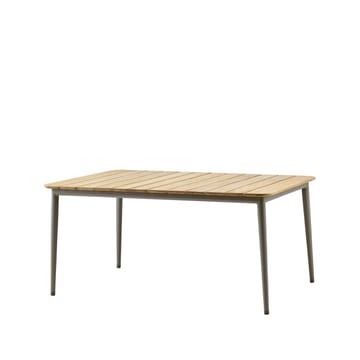 Mesa de comedor Core teca 160x100x74 cm - Soprte taupe - Cane-line