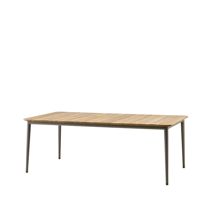 Mesa de comedor Core teca 210x100x74 cm - Soprte taupe - Cane-line