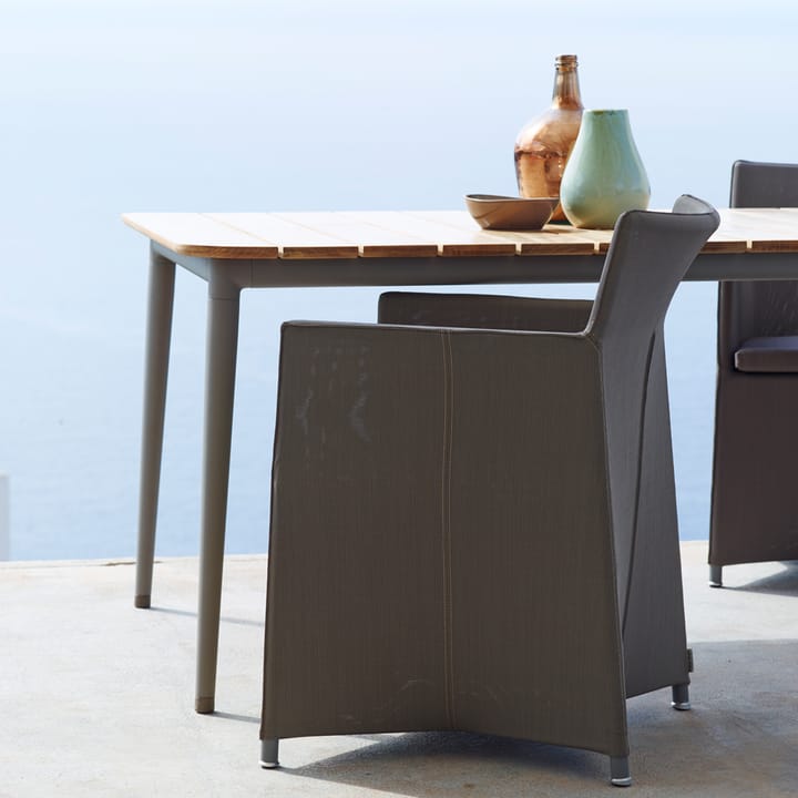 Mesa de comedor Core teca 274x100x74 cm - Soporte lava grey - Cane-line