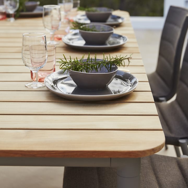 Mesa de comedor Core teca 274x100x74 cm, Soporte lava grey Cane-line