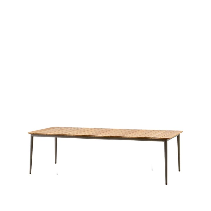 Mesa de comedor Core teca 274x100x74 cm - Soprte taupe - Cane-line