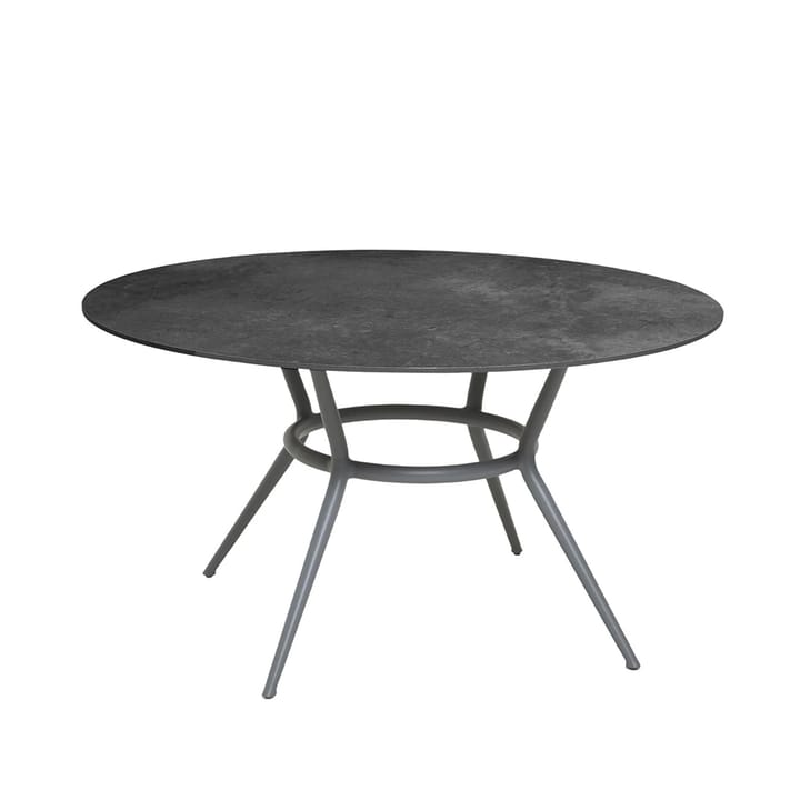 Mesa de comedor Joy redonda, Fossil black-gris claro Ø144 cm Cane-line