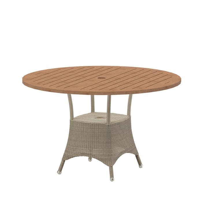 Mesa de comedor Lansing Ø120 cm - Teak-weave taupe - Cane-line