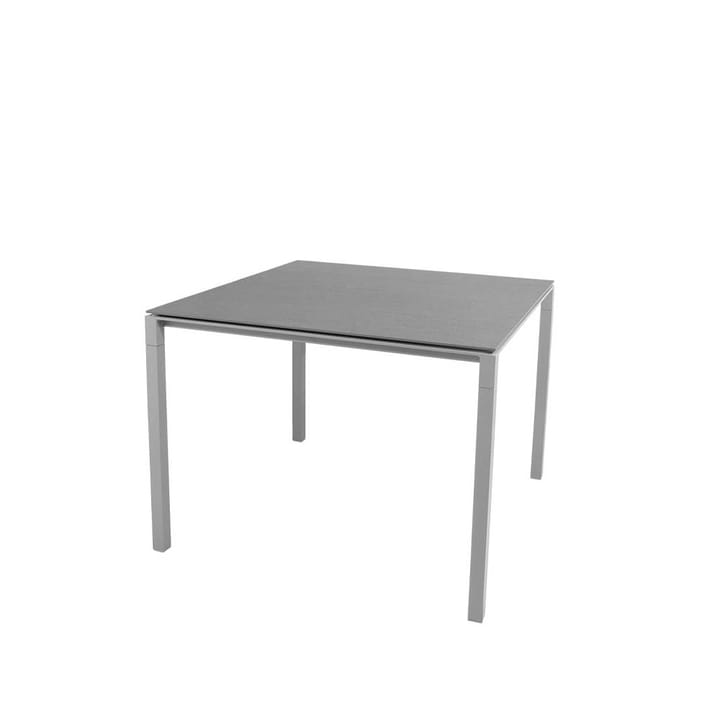 Mesa de comedor Pure - Basalt grey-gris claro 100x100 cm - Cane-line