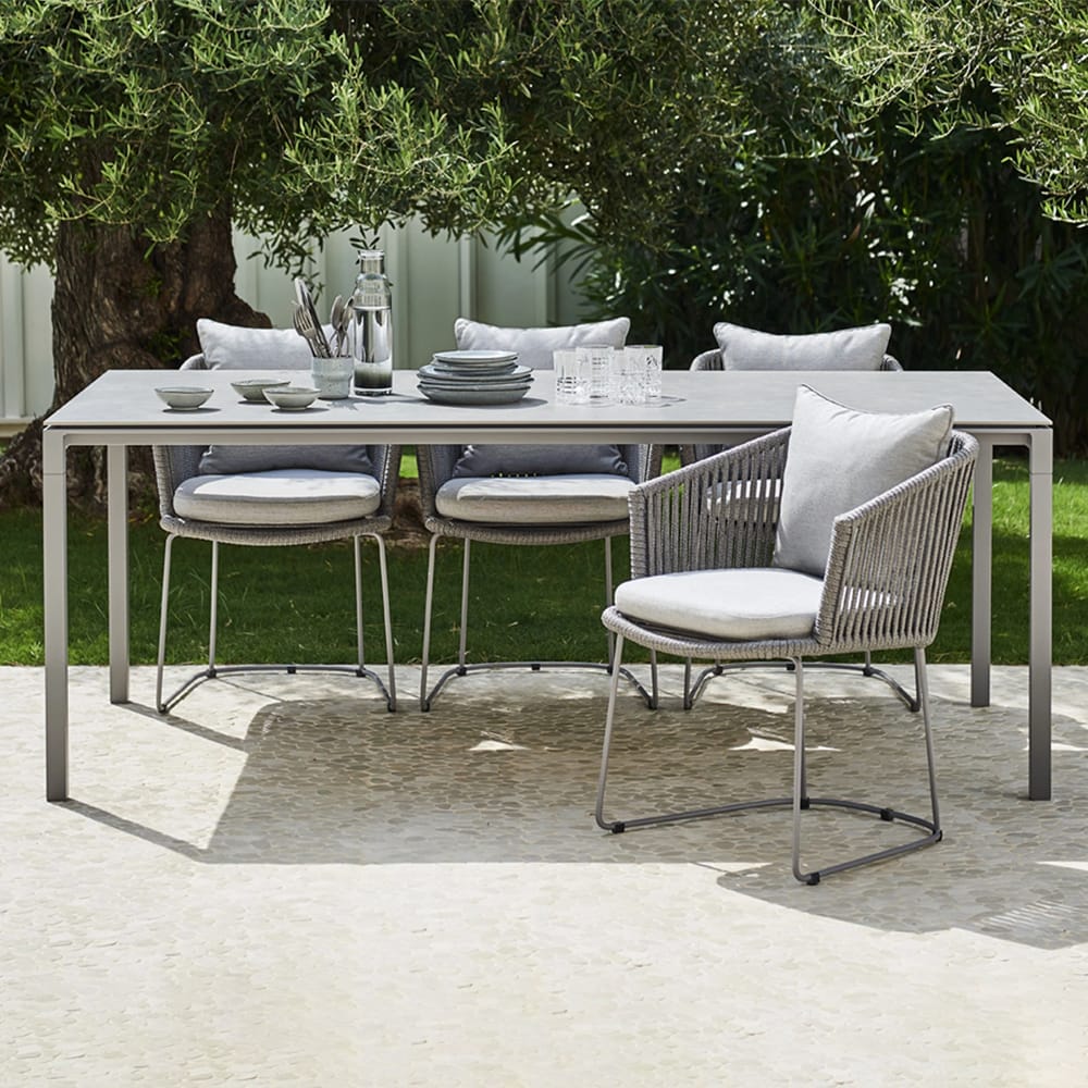 Mesa de comedor Pure, Basalt grey-lava grey 280x100 cm Cane-line