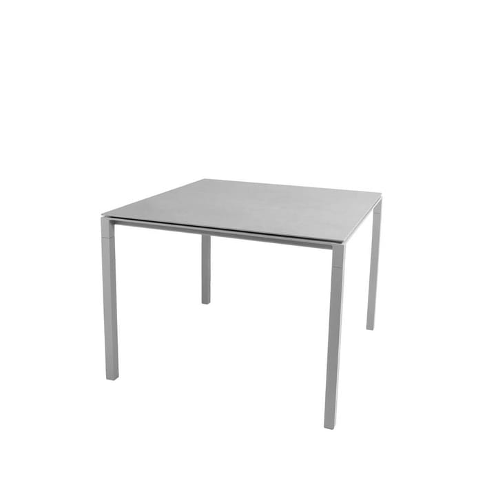 Mesa de comedor Pure - Concrete grey-gris claro 100x100 cm - Cane-line