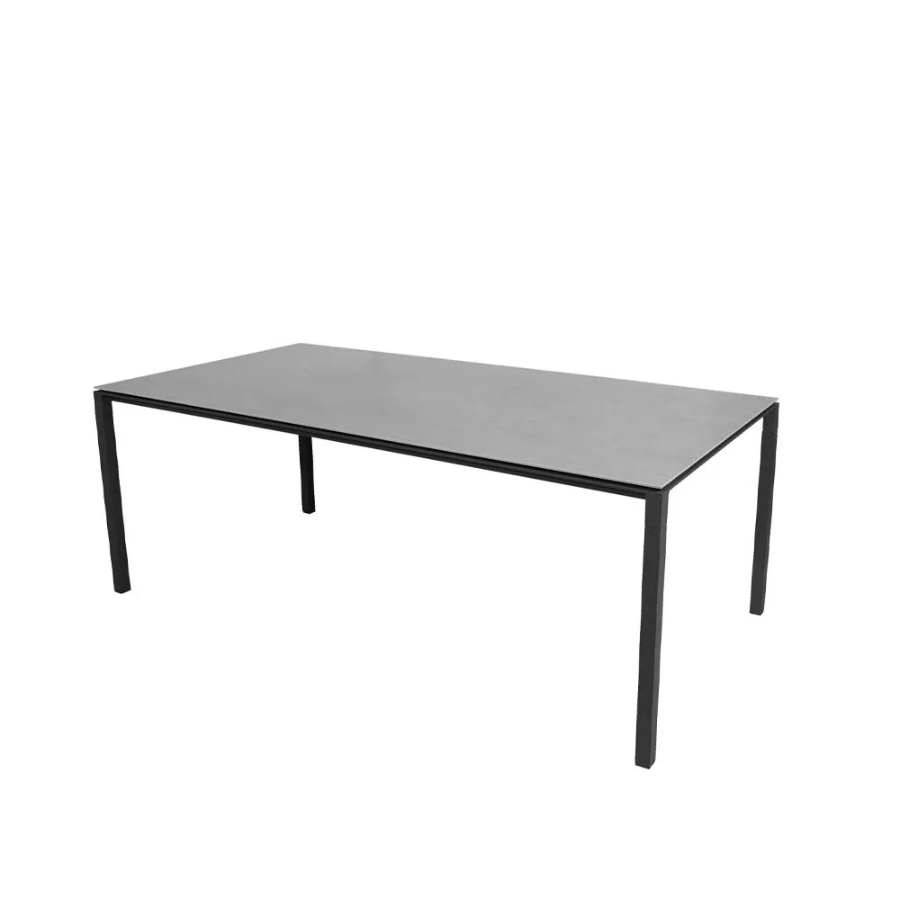 Mesa de comedor Pure, Concrete grey-lava grey 200x100 cm Cane-line