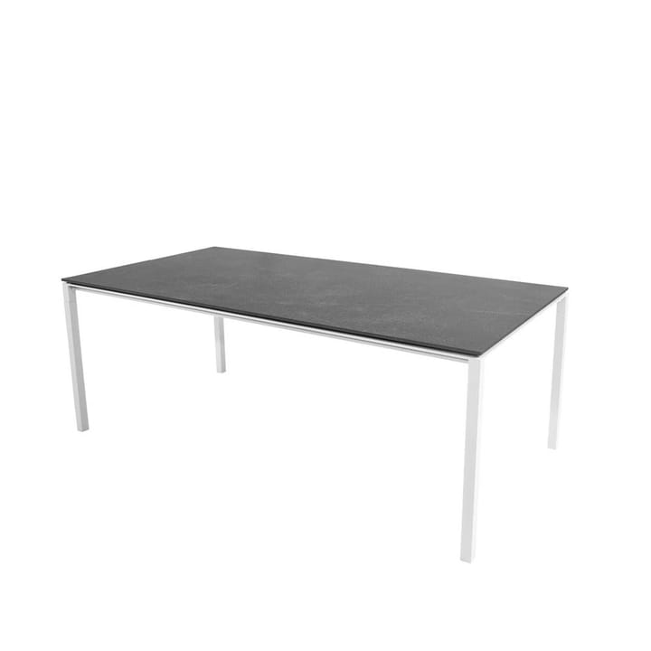 Mesa de comedor Pure - Fossil black-blanco 200x100 cm - Cane-line