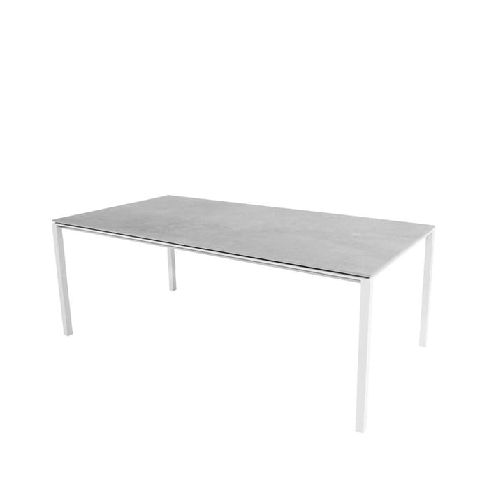 Mesa de comedor Pure - Fossil grey-blanco 200x100 cm - Cane-line
