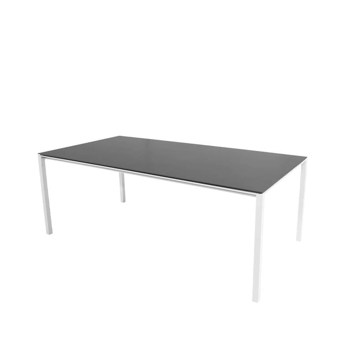 Mesa de comedor Pure - Nero-blanco 200x100 cm - Cane-line