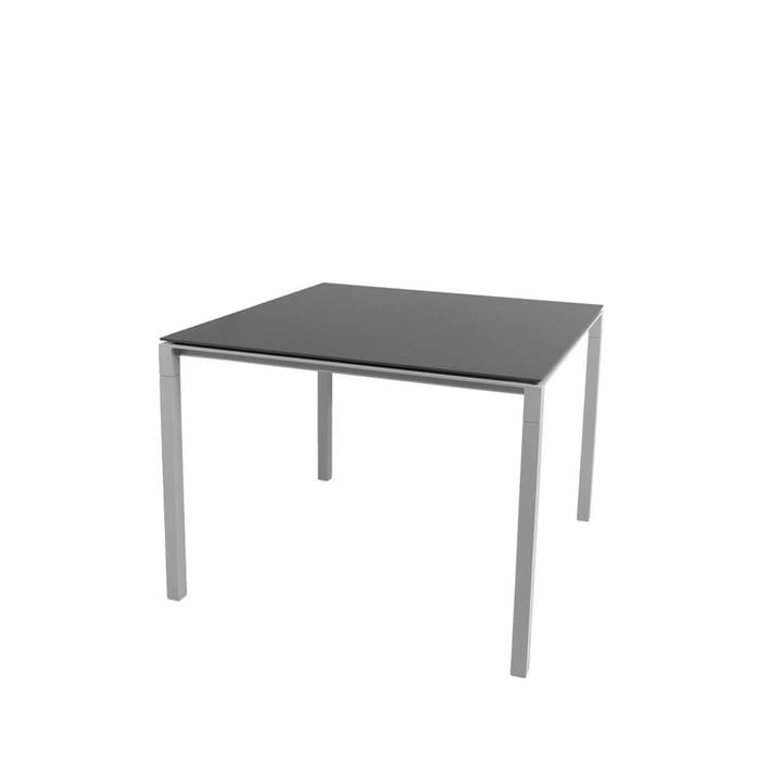 Mesa de comedor Pure - Nero-gris claro 100x100 cm - Cane-line