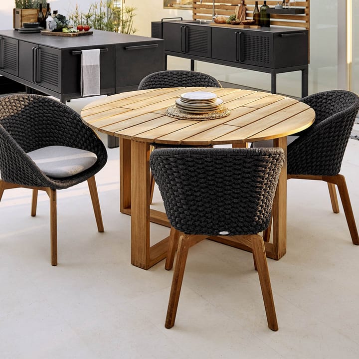 Mesa de comedor redonda Endless teca, Ø130 cm Cane-line