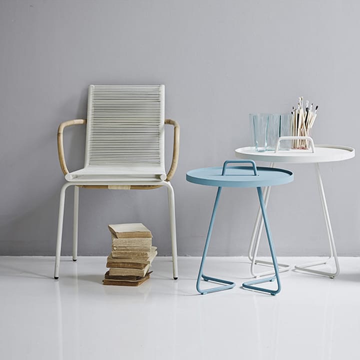 Mesa On the move Ø37 cm, Light grey Cane-line