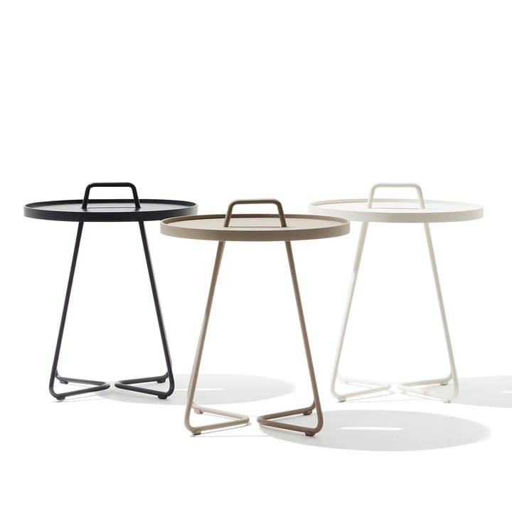 Mesa On the move Ø37 cm, White Cane-line