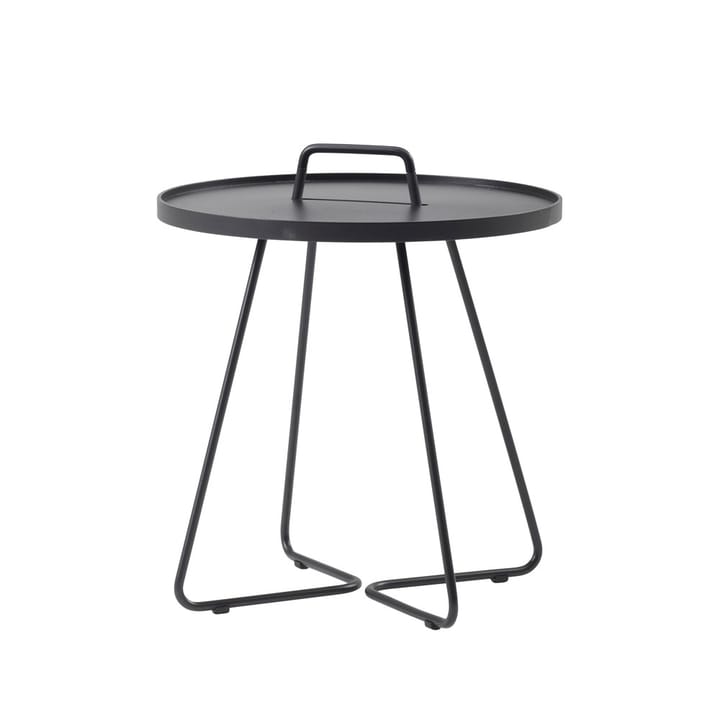 Mesa On the Move Ø52 cm, Black Cane-line