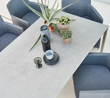 Mesa Pure 200x100 cm Concrete grey-lava grey - Cane-line