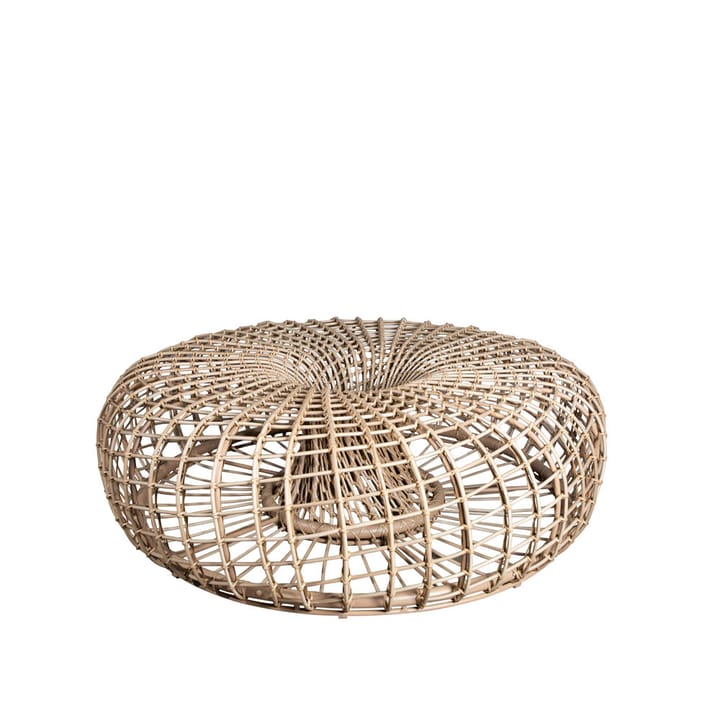 Mesa/reposapiés Nest - Natural, grande - Cane-line