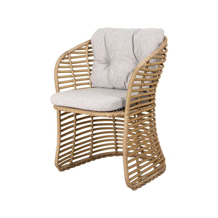 Silla Basket con cojín - Cane-Line wove light grey - Cane-line