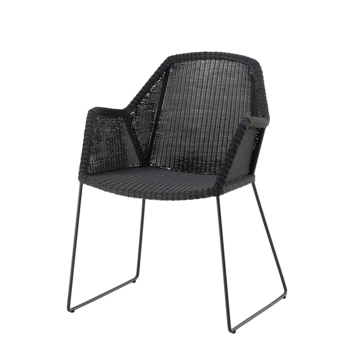 Silla con reposabrazos Breeze - Black - Cane-line