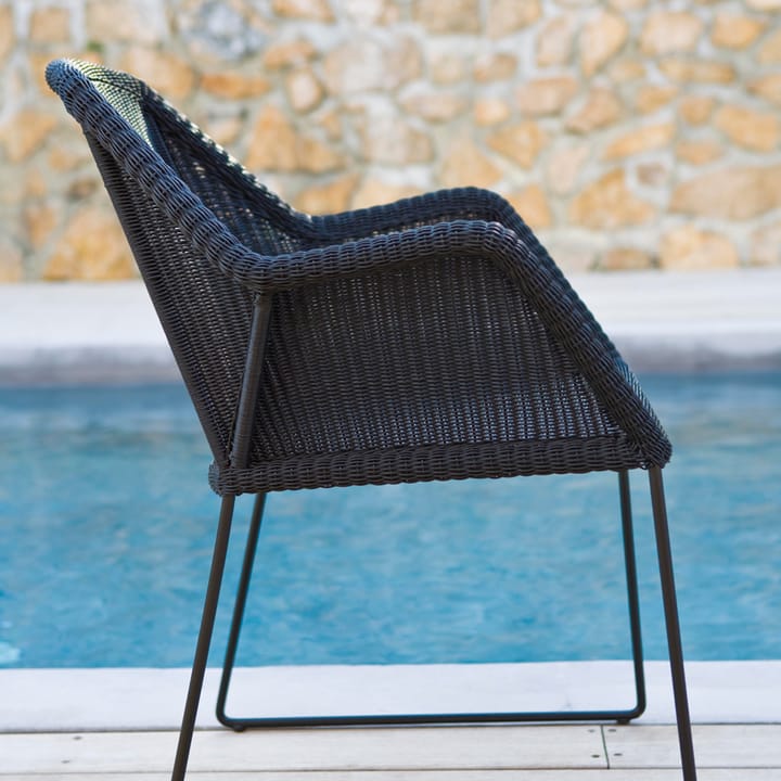 Silla con reposabrazos Breeze, White grey Cane-line