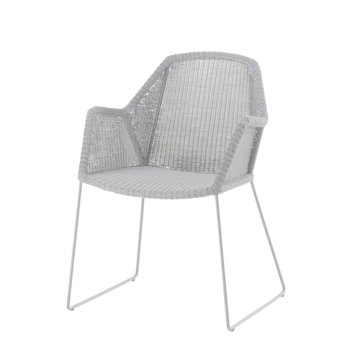 Silla con reposabrazos Breeze - White grey - Cane-line