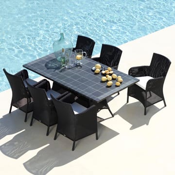 Silla con reposabrazos Hampsted weave - Black - Cane-line
