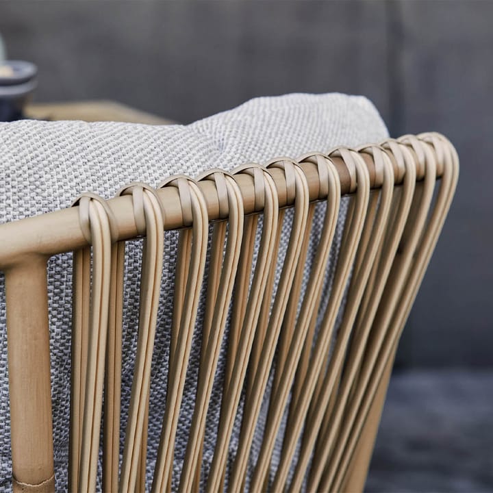 Silla con reposabrazos Ocean aluminio, Natural Cane-line