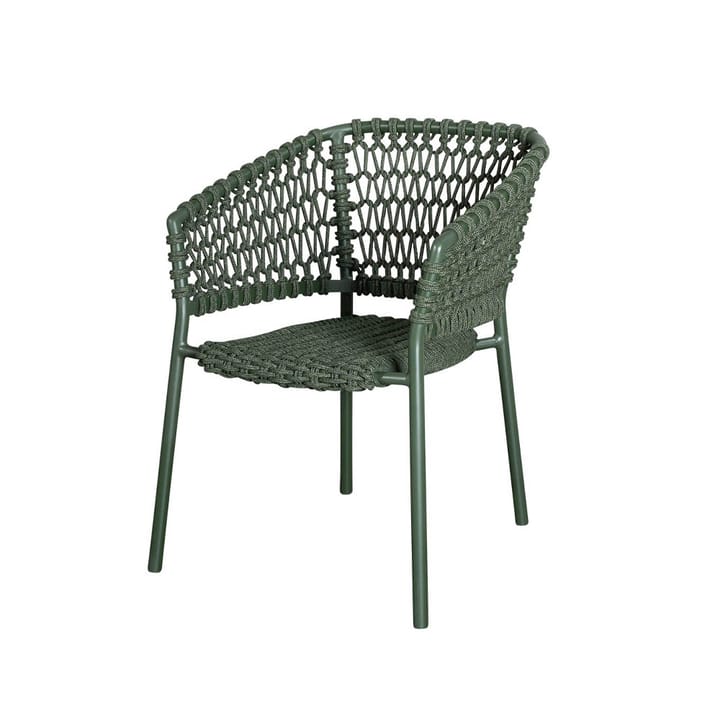 Silla con reposabrazos Ocean soft rope - Dark green - Cane-line