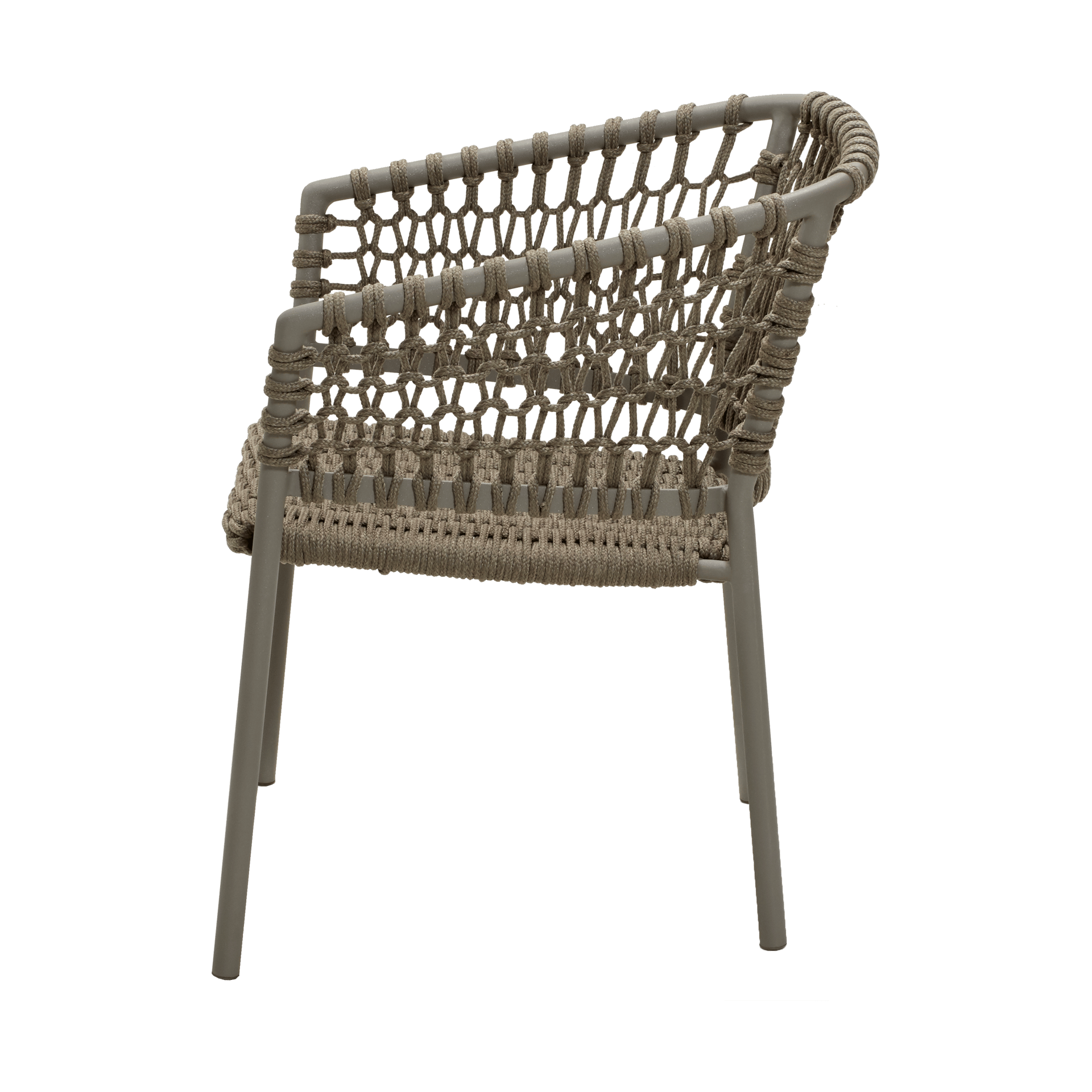 Silla con reposabrazos Ocean soft rope, Taupe Cane-line