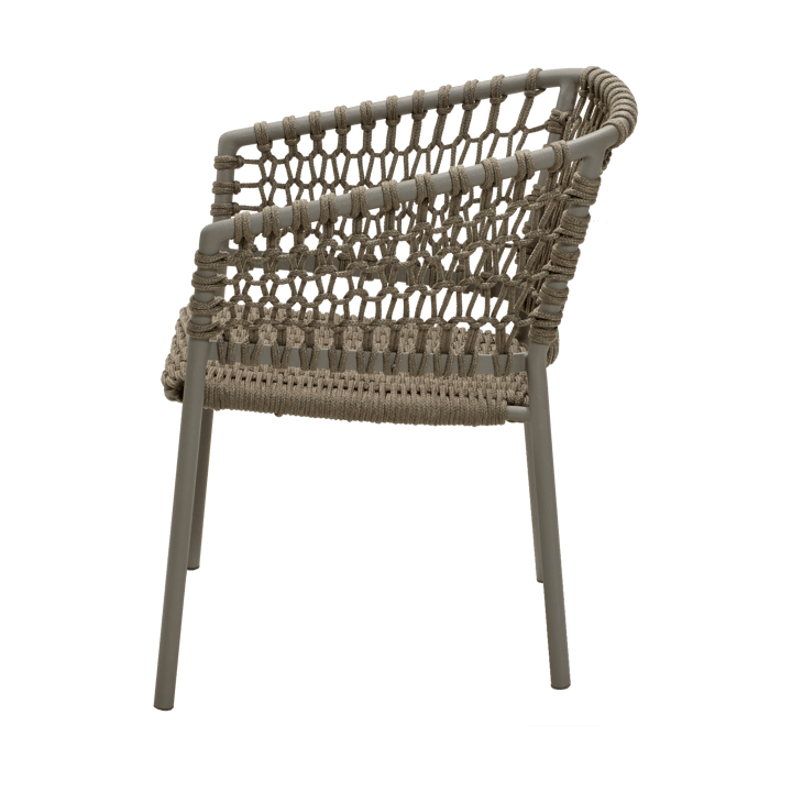 Silla con reposabrazos Ocean soft rope, Taupe Cane-line