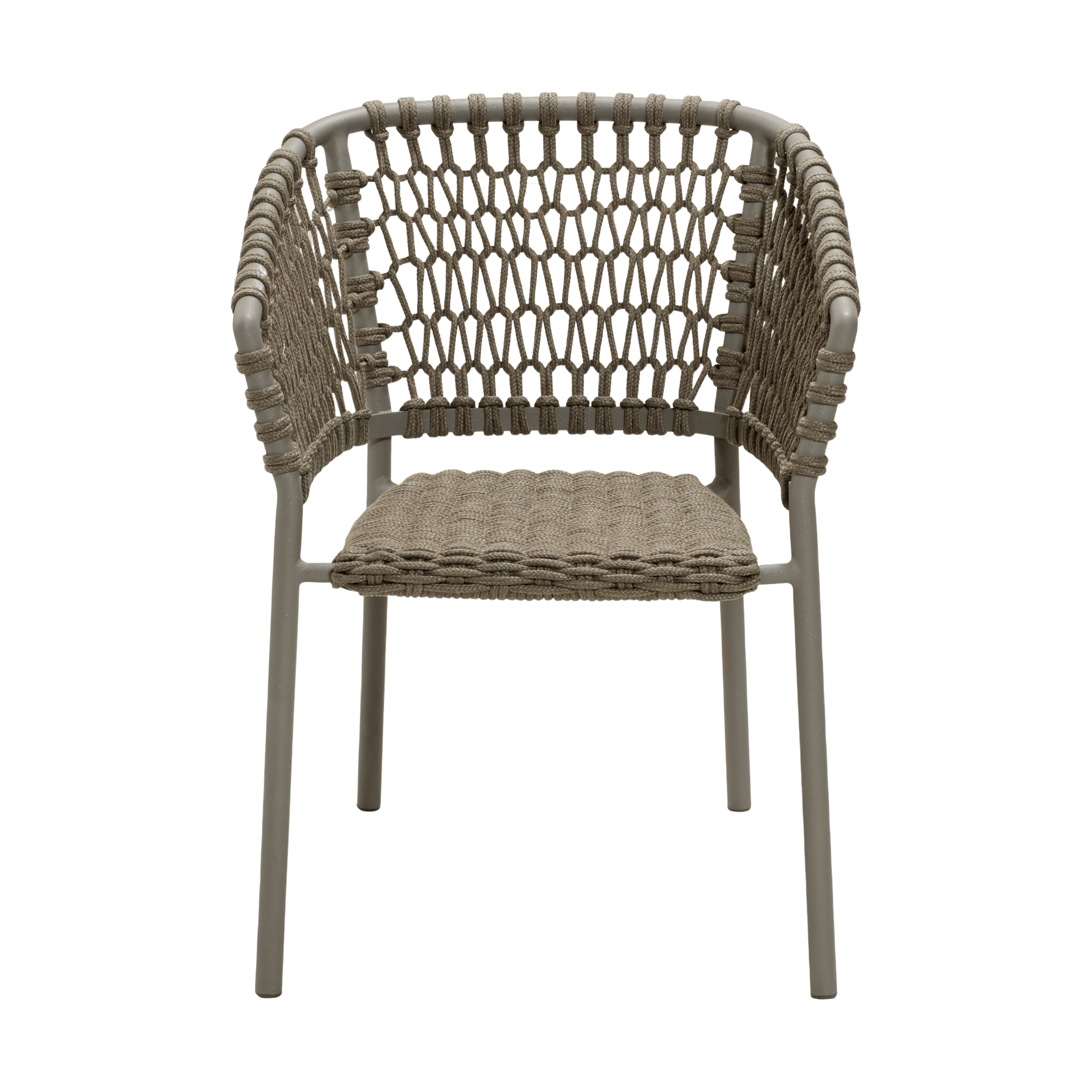 Silla con reposabrazos Ocean soft rope, Taupe Cane-line