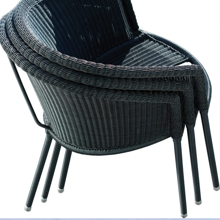 Silla con reposabrazos Trinity, Graphite Cane-line