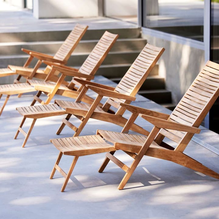 Silla para sol Flip, Teak Cane-line