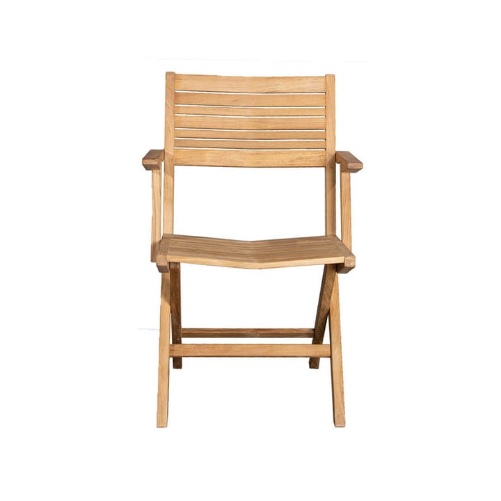 Silla plegable Flip - Teak, con reposabrazos - Cane-line