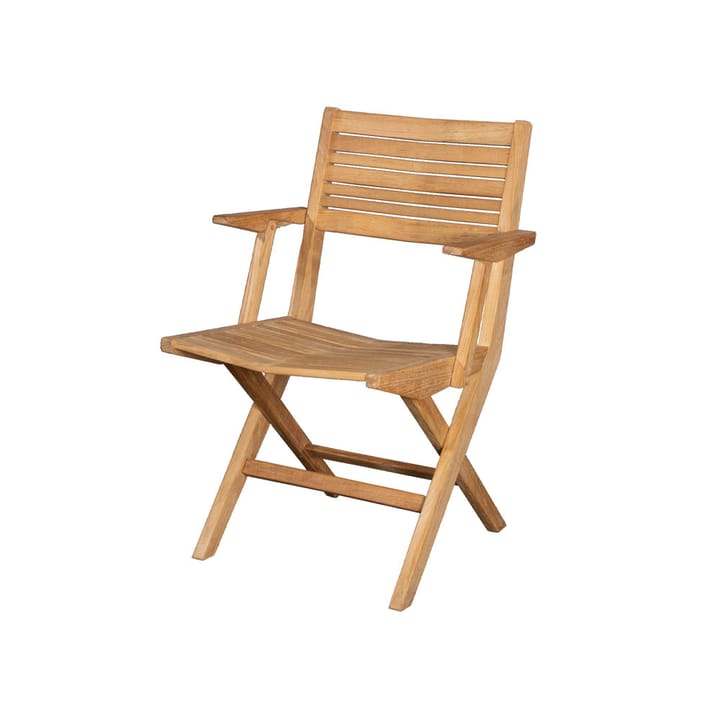 Silla plegable Flip, Teak, con reposabrazos Cane-line