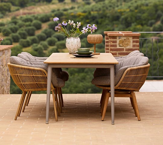 Silla Stay swivel, Natural (Weave) Cane-line