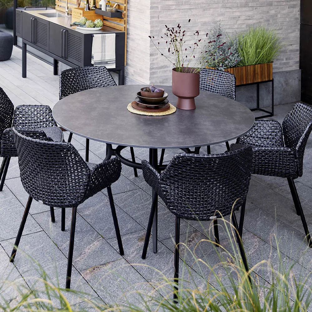 Silla Vibe, Light grey/bordeaux/dusty rose Cane-line