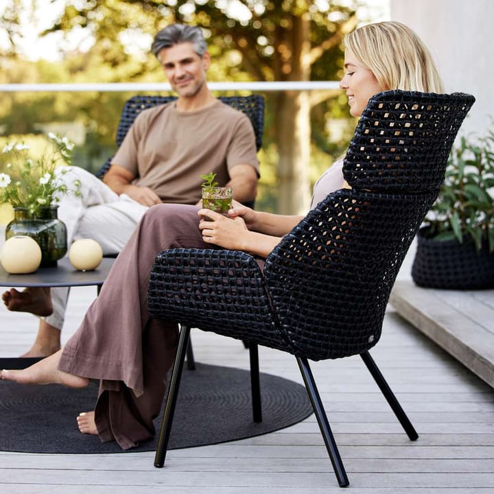 Silla Vibe respaldo alto, Black Cane-line