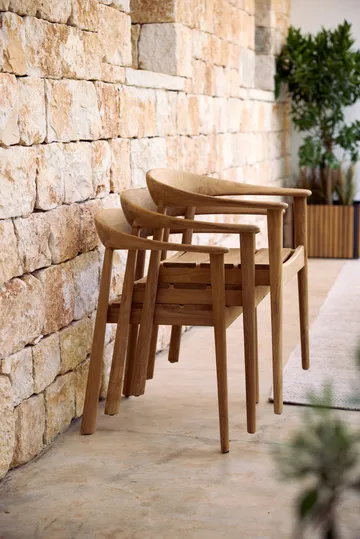 Sillón con reposabrazos Majestic  - Teca - Cane-line