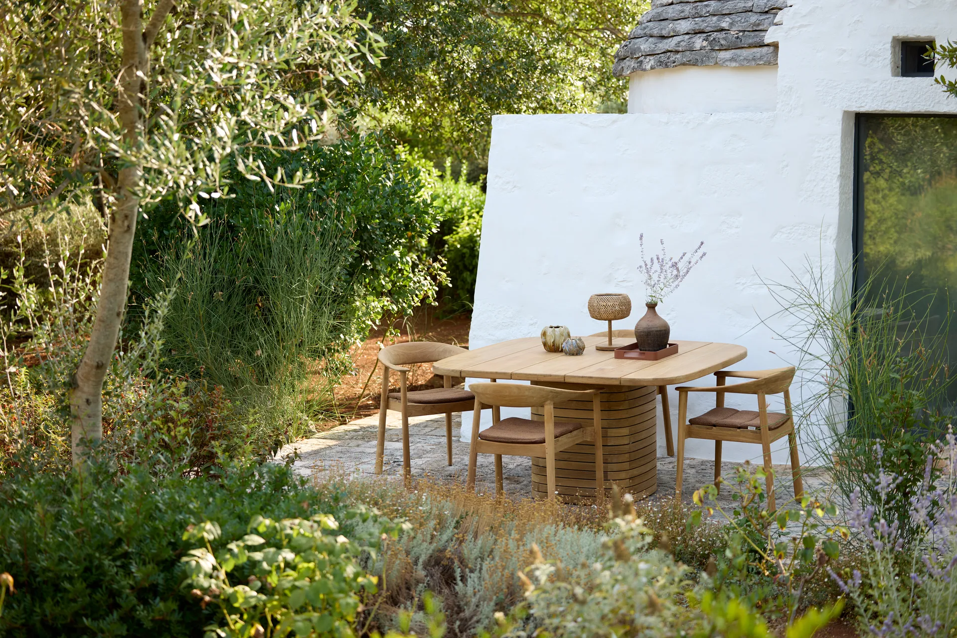 Sillón con reposabrazos Majestic , Teca Cane-line