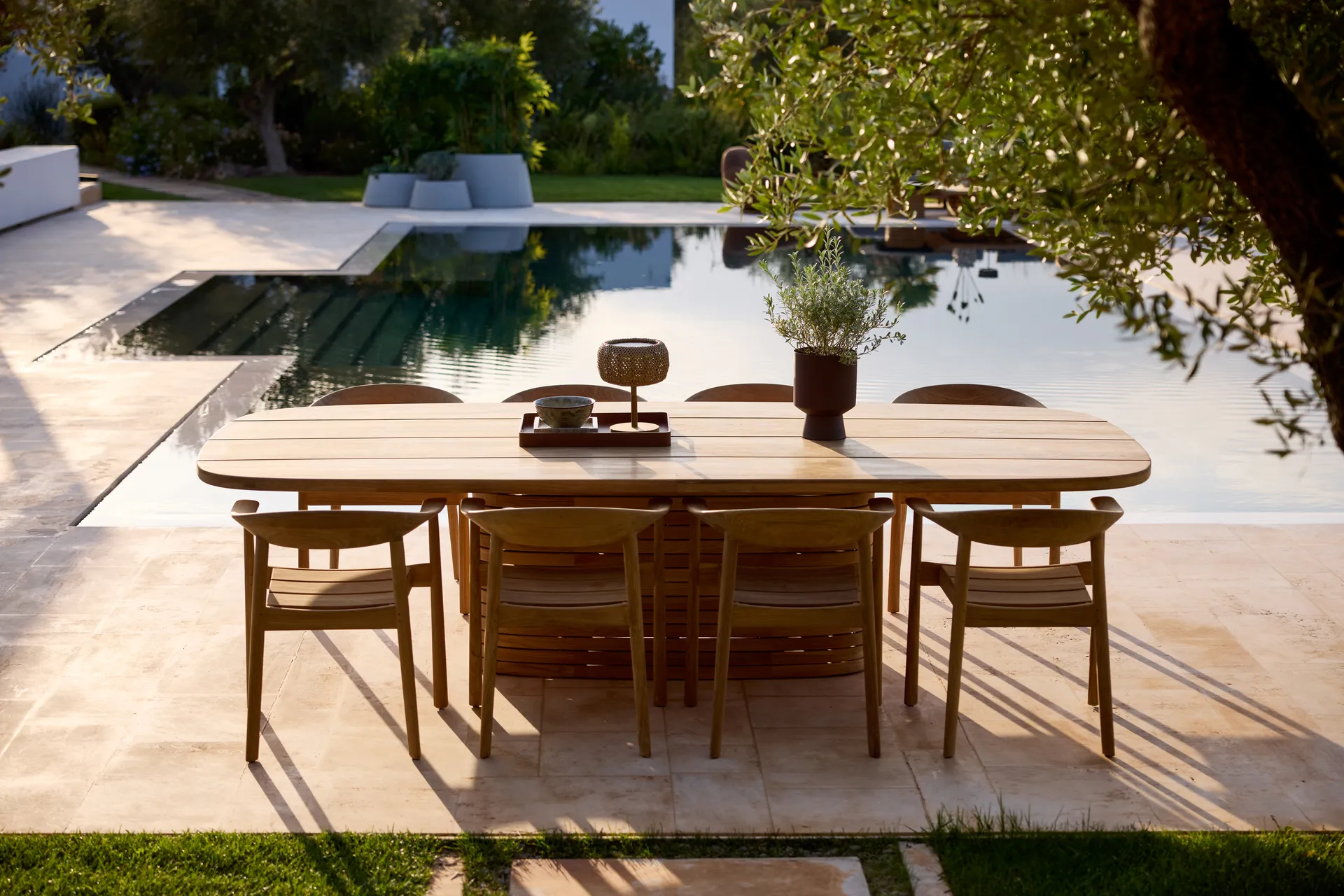 Sillón con reposabrazos Majestic , Teca Cane-line