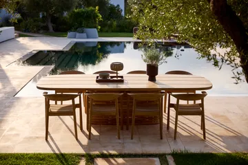 Sillón con reposabrazos Majestic  - Teca - Cane-line