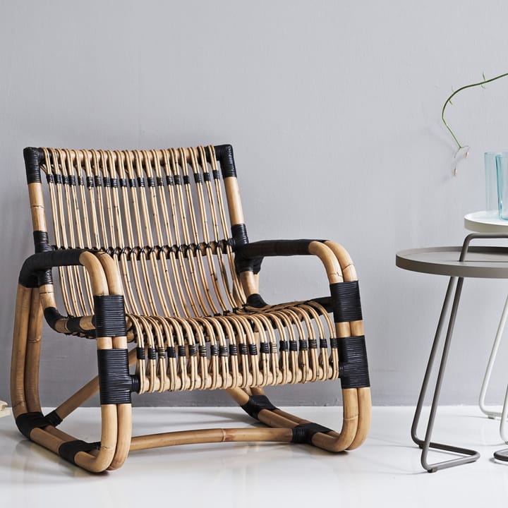 Sillón Curve, Lava grey Cane-line
