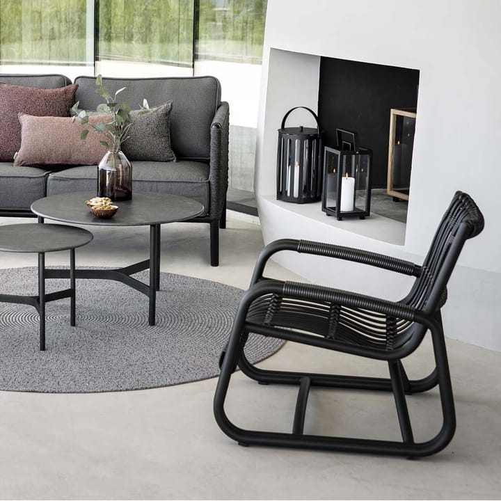 Sillón Curve, Lava grey Cane-line